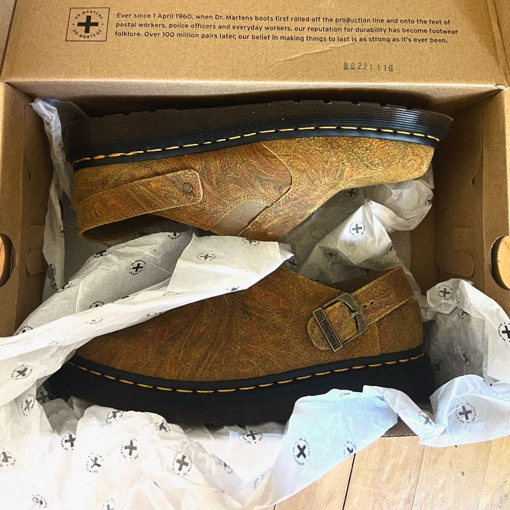 Dr. Martens marbled mules